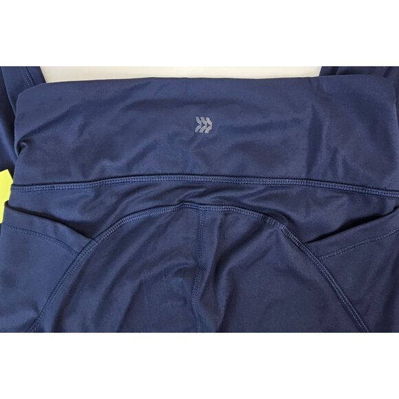 All In Motion Womens High Waisted Navy Pocket Leggings Small Workout Running - Picture 5 of 8